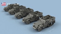 M4 81mm Mortar carrier 1/700 x10 - impression 3D