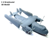 C-2 Greyhound x1 1/100 - impression 3D