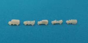 Set de véhicules légers allemands 1/700