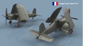 Change Vought Corsair F4U 1/100 x1 - impression 3D