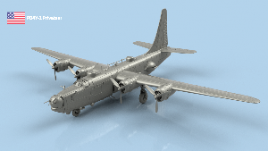 Consolidated Privateer PB4Y-2 1/100 x1 - impression 3D