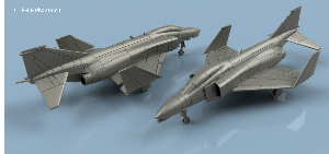 F-4 Phantom II 1/100 x1 - impression 3D