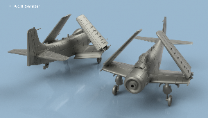 Skyraider x1 1/200 - impression 3D