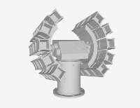 Lanceur type SAGAIE x4 1/200 - impression 3D