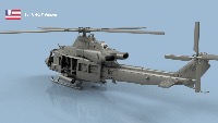Bell UH-1 Y Venom 1/700 x4 - impression 3D