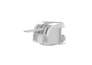 QF 4 inch Mk XVI on mK XIX mounting  1/350x4 en impression 3D
