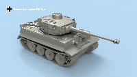 Pzkpfw VI Tiger 1/700 x5 - impression 3D